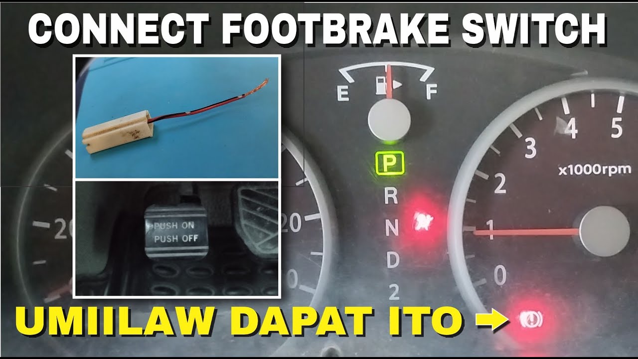 Connecting the Foot Brake/Handbrake Switch Wire