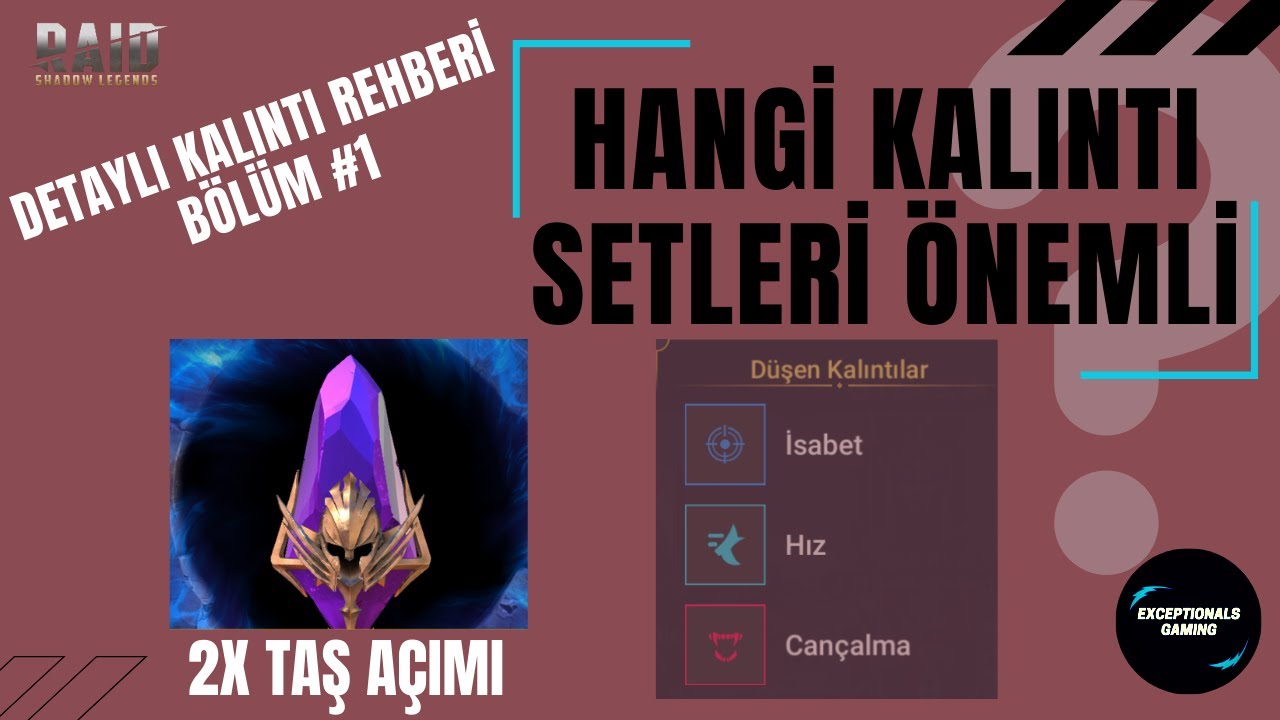 Ayrıntılı Kalıntı Rehberi #1 - Hangi Setler Önemli? - Raid Shadow Legends Türkçe