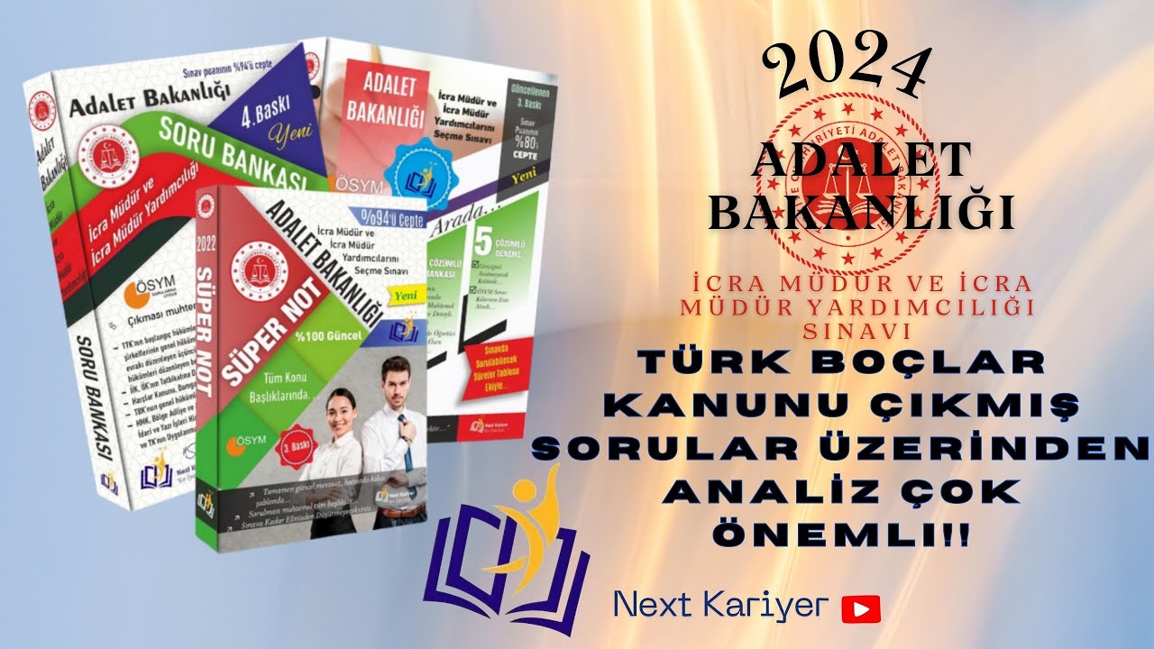 2024 İCRA MÜDÜRLÜĞÜ SINAVI/Türk Boçlar Kanunu Çıkmış Sorular Üzerinden Analiz ÇOK ÖNEMLI!!!