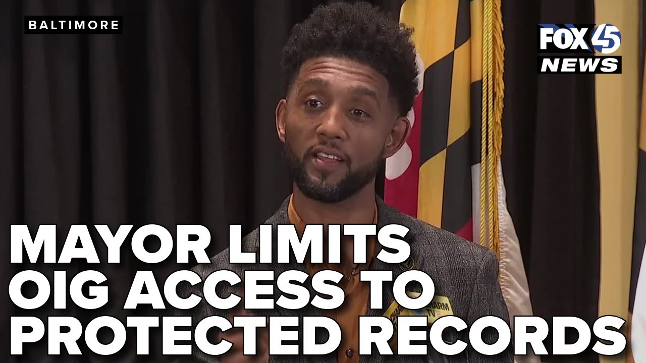 Mayor Scott limits Baltimore OIG access to protected records under confidentiality law