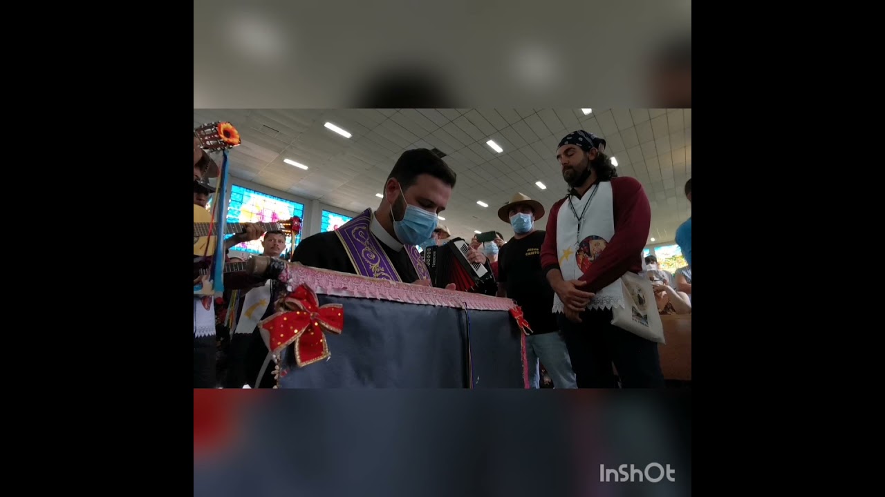 Folia de Reis registrado hoje na Basílica do Divino Pai Eterno Grupo Cristo Rei de Catalão- Goiás
