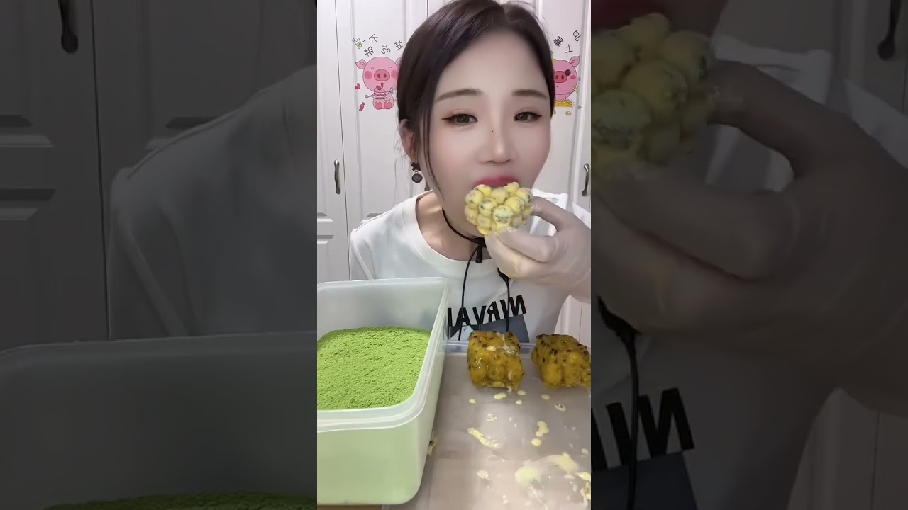 #Passion fruit ice#Nuo Ji Ji Bing#Green juice powder ice#Ice Eating expert#A young lad