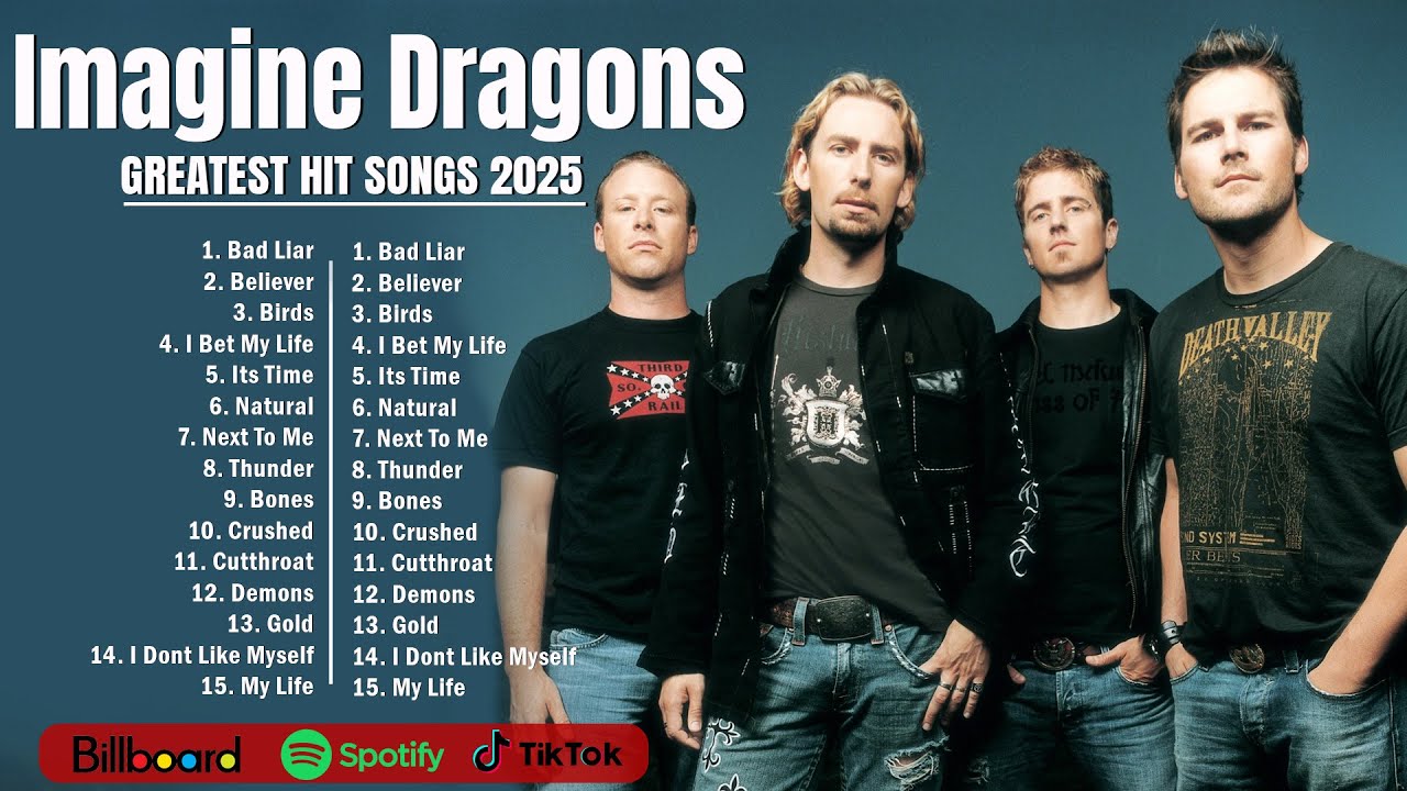 Imagine Dragons  Greatest Hits Full Album 2025 - Imagine Dragons  Best Songs Playlist 2025