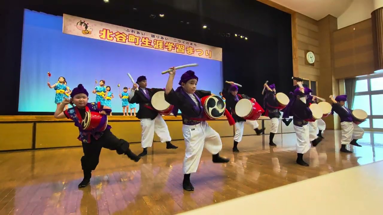 北谷町子どもエイサー　北谷町生涯学習　2026/2/8
