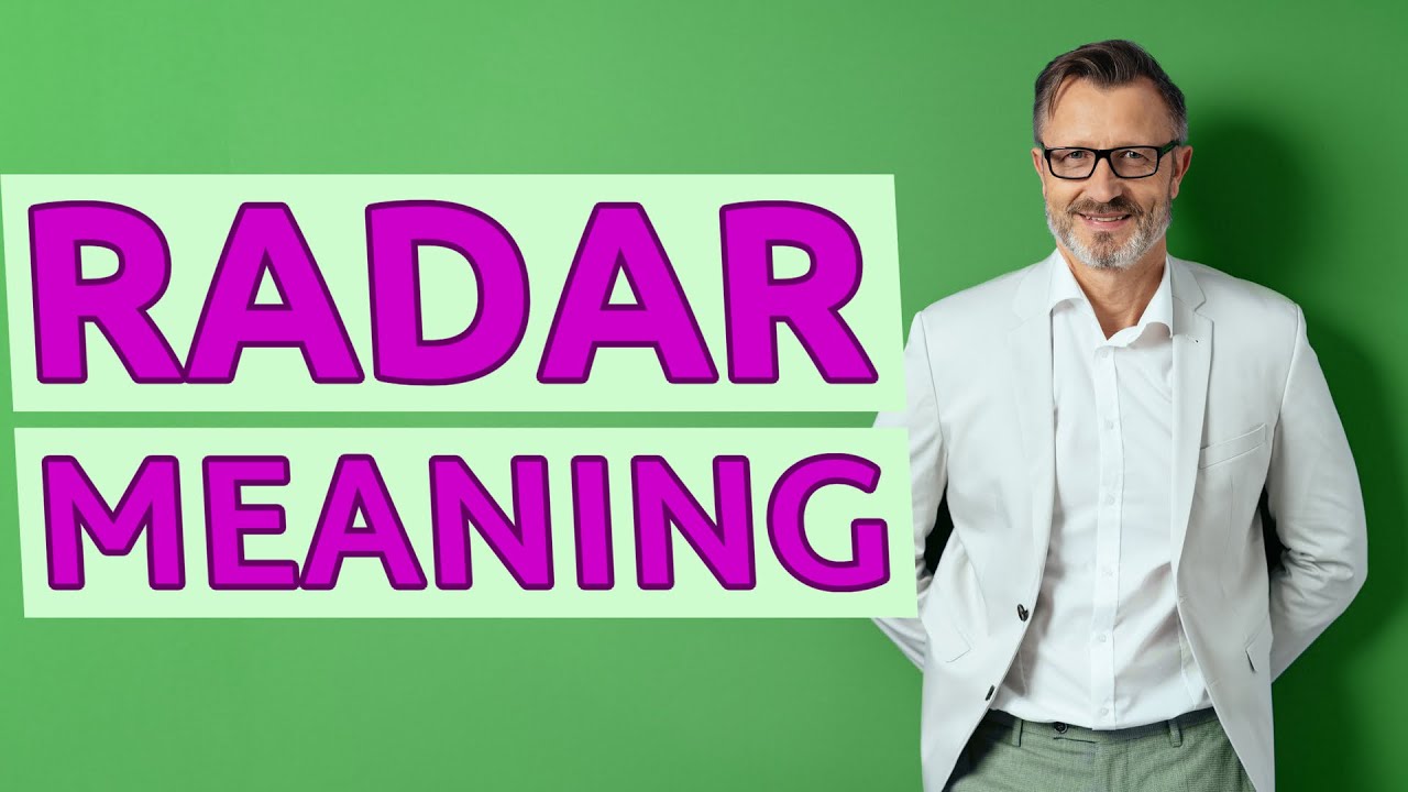Radar | Meaning of radar