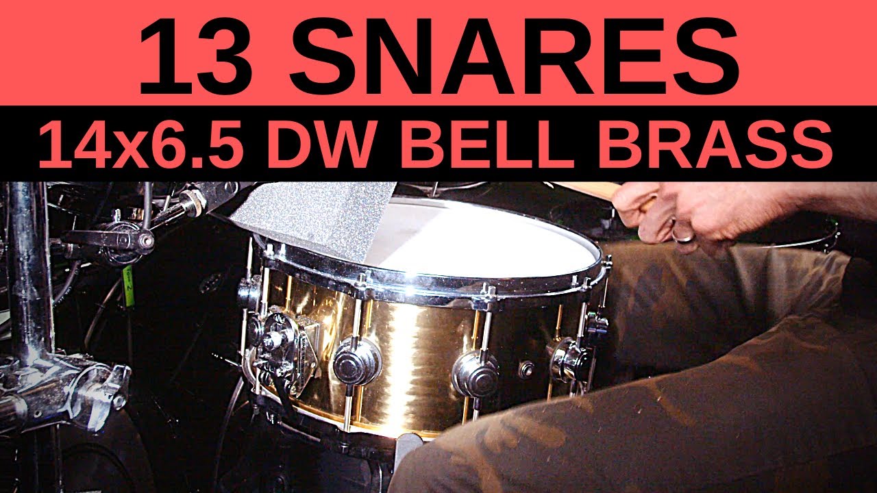 14x6,5 DW Bell Brass Snare Drum (Processed + Raw Comparison)