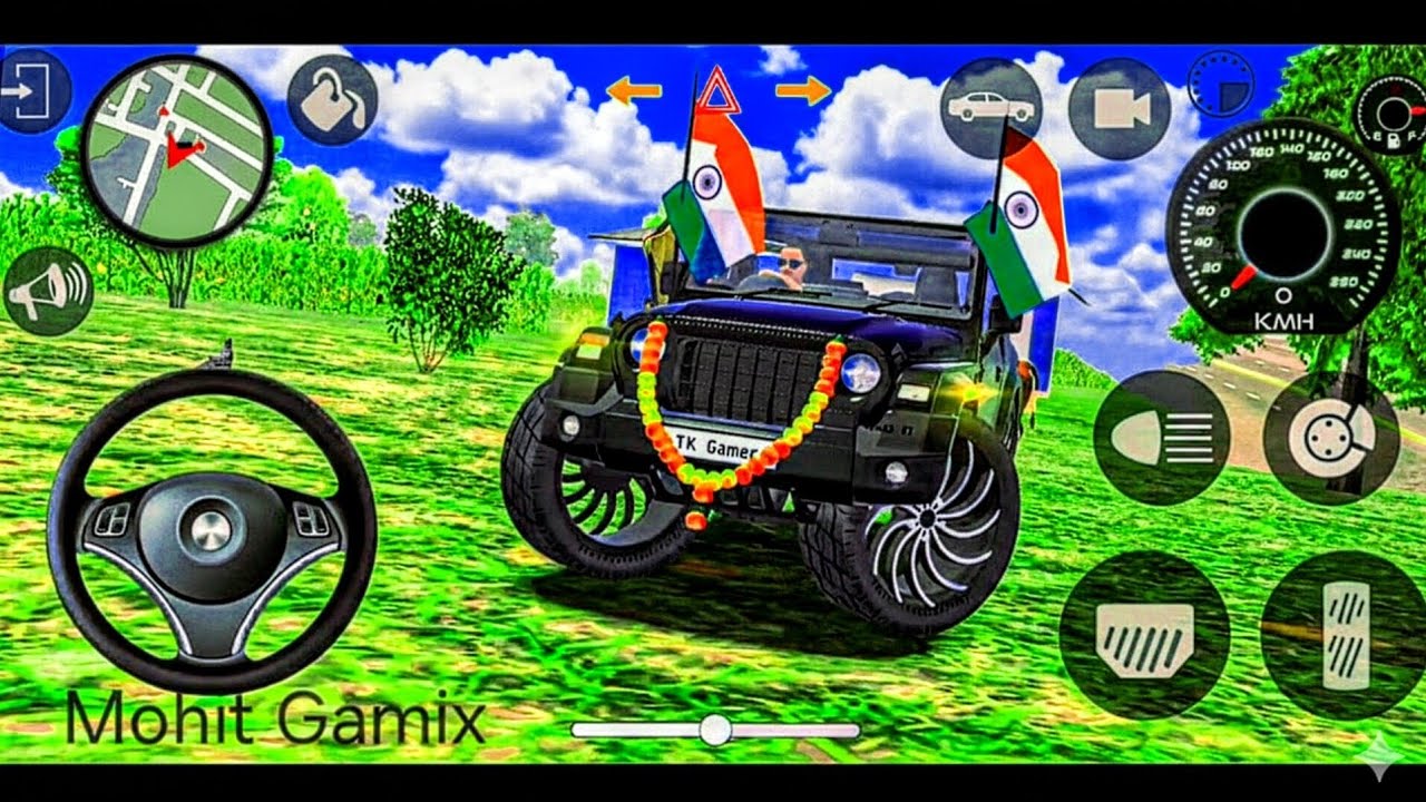 Modified Mahindra Thar😈Games:Indian Black Thar (Gadi Wala Games) Car Game Android Game - #2025​