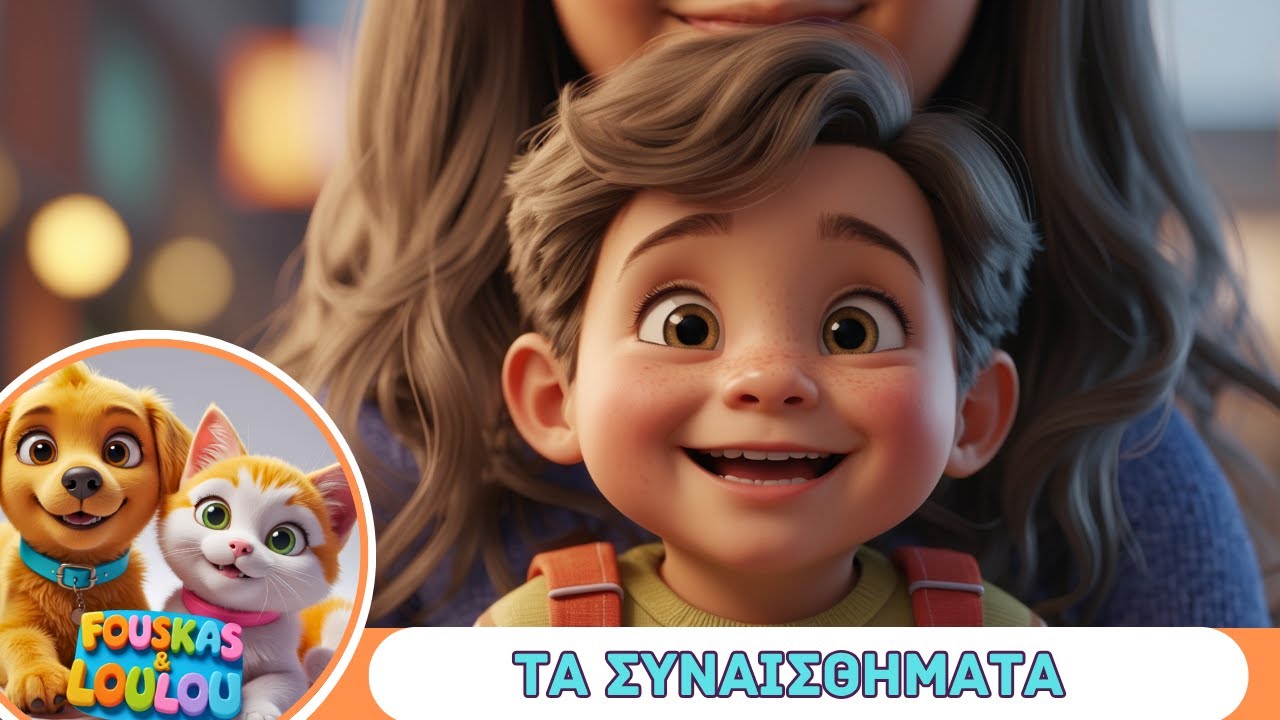Ελληνικά Παιδικά Τραγούδια 🎵| Fouskas kai Loulou 🐶🐱| Τα συναισθήματα