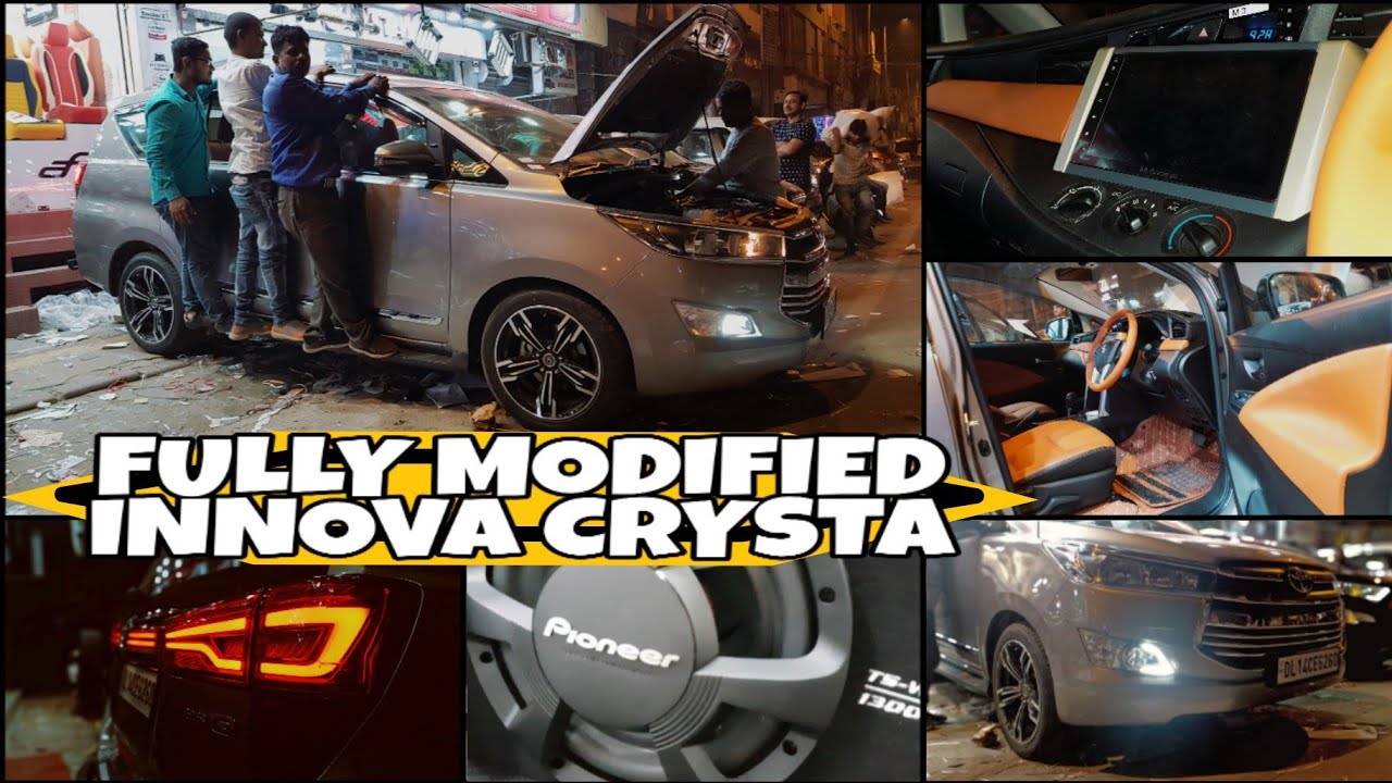 Toyota Innova Crysta Full Modified | INTERIOR | EXTERIOR | Music Upgrade under 30,000 | Innova 2019