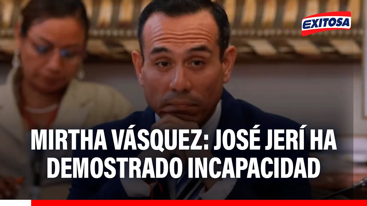 🔴🔵 José Jerí ha demostrado tener INCAPACIDAD y un gobierno corrupto, señala Mirtha Vásquez