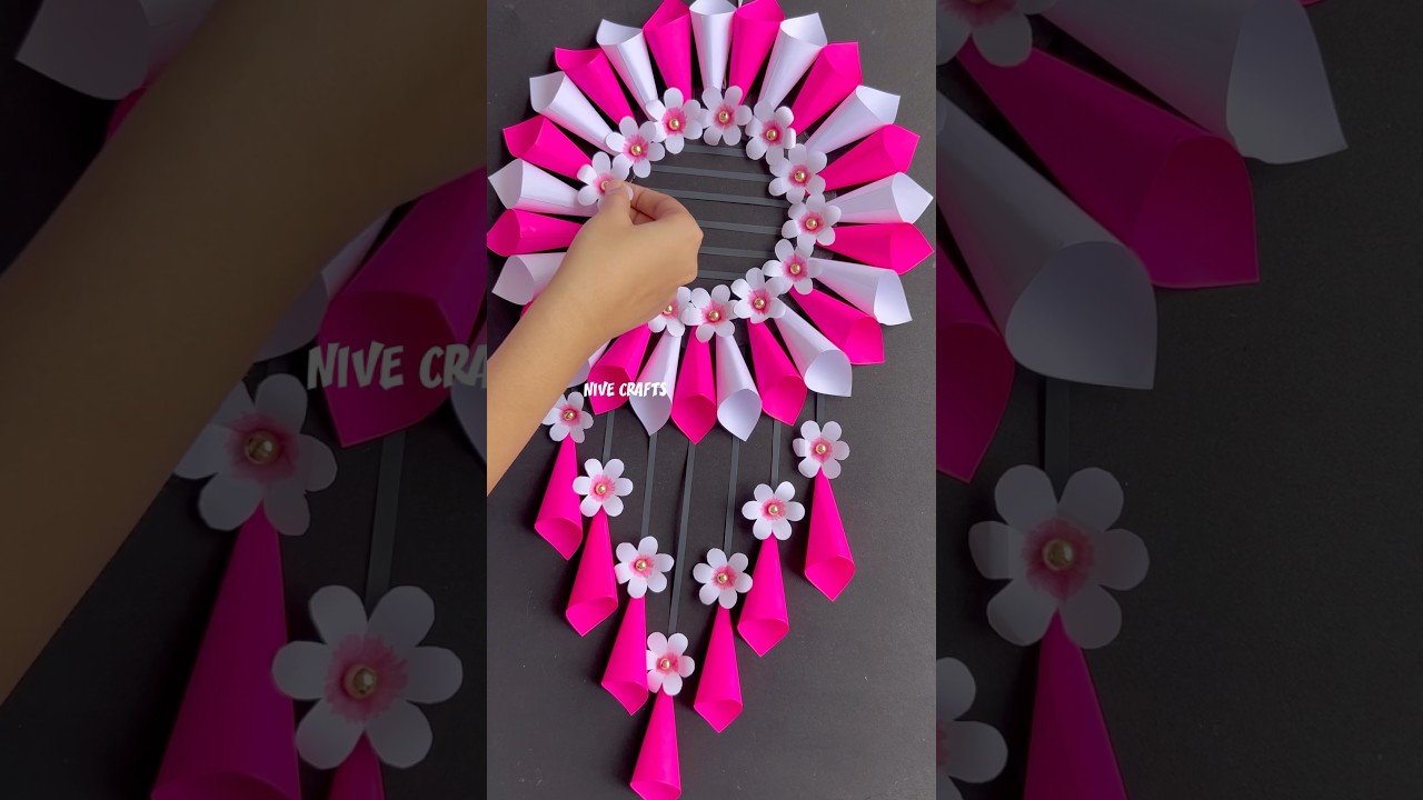 Unique Flower Wall Hanging #youtubeshorts #viralshort #diy #ytshorts  #trending  #shorts