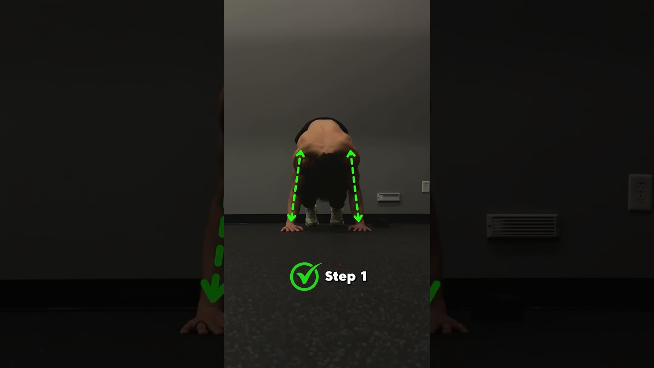 Pike Push Ups Made Easy (3 Steps)