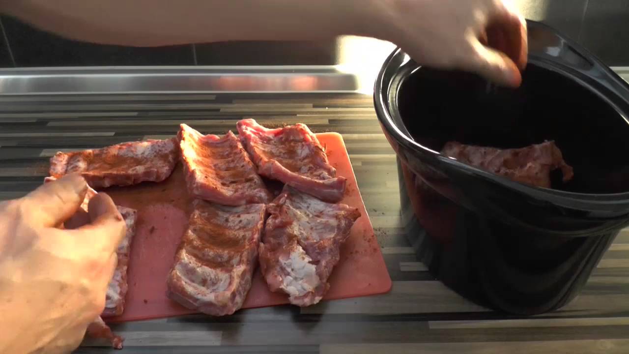 Spareribs zubereiten im Slow Cooker