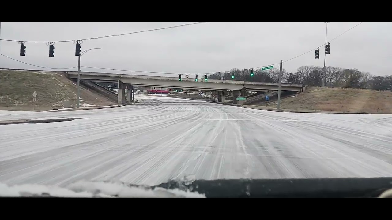 Driving Florence Alabama 2026 snowfall