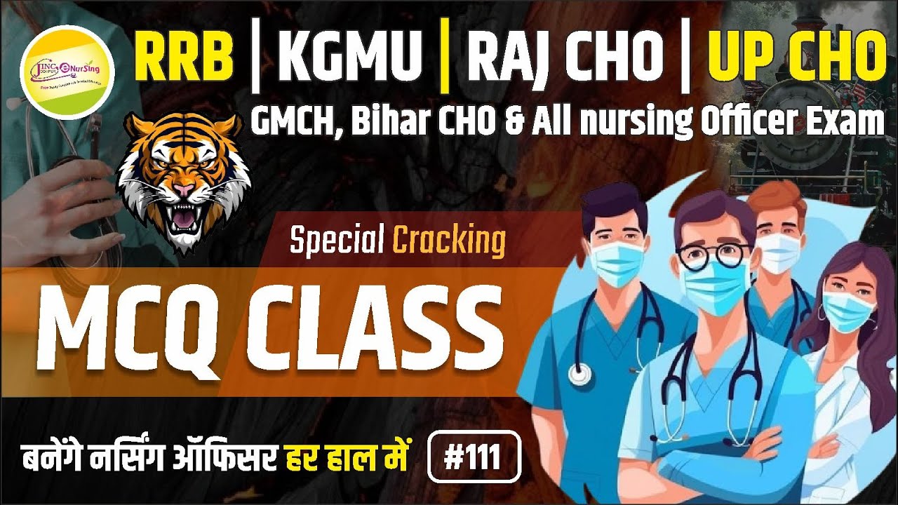 RRB | KGMU | GMCH | RAJ.CHO | UP CHO | Bihar CHO for all Nursing Exam || SPECIAL MCQ #111 #Ravi sir