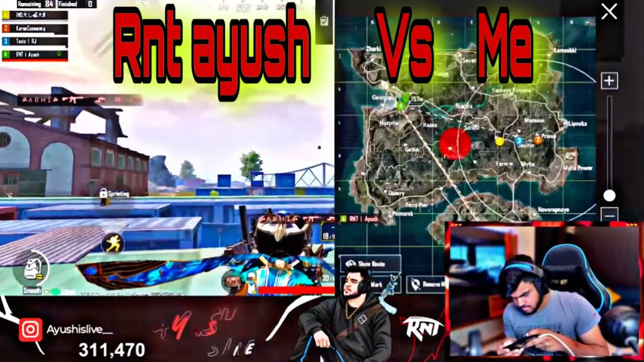 RNT AYUSH VS ME IN BGMI 🔥#bgmi #bgmihighlights #viral #gaming #bgmishorts @ayushislivee