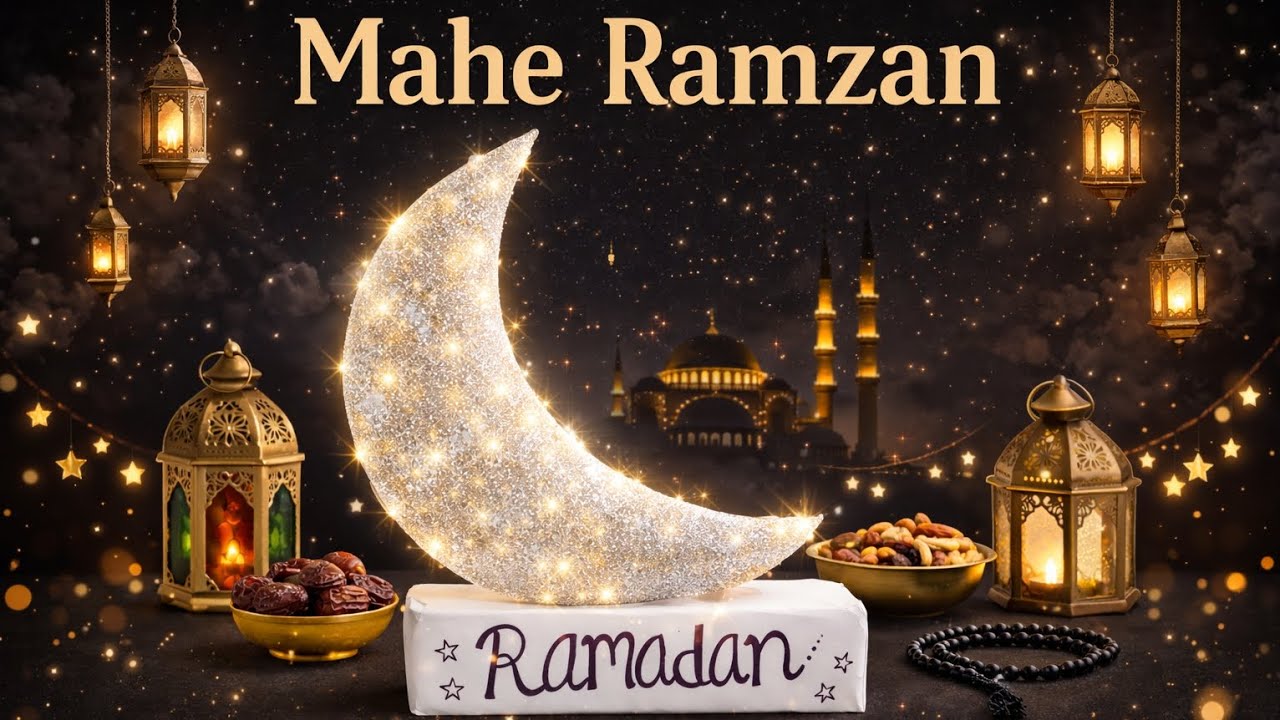 Mahe Ramzan Special Decoration 🌙✨ | Beautiful Chand Craft Idea 