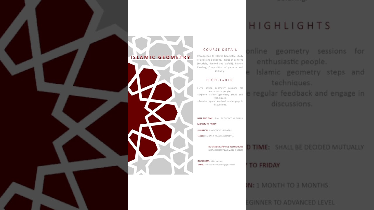Islamic Geometry Course