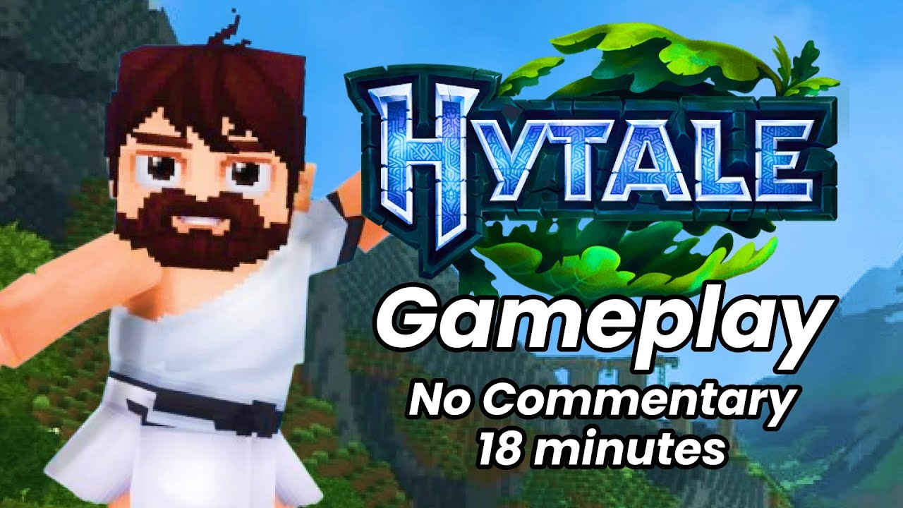 Hytale 18 Minutes Full Gameplay | Early Access Sandbox RPG Adventure & Exploration