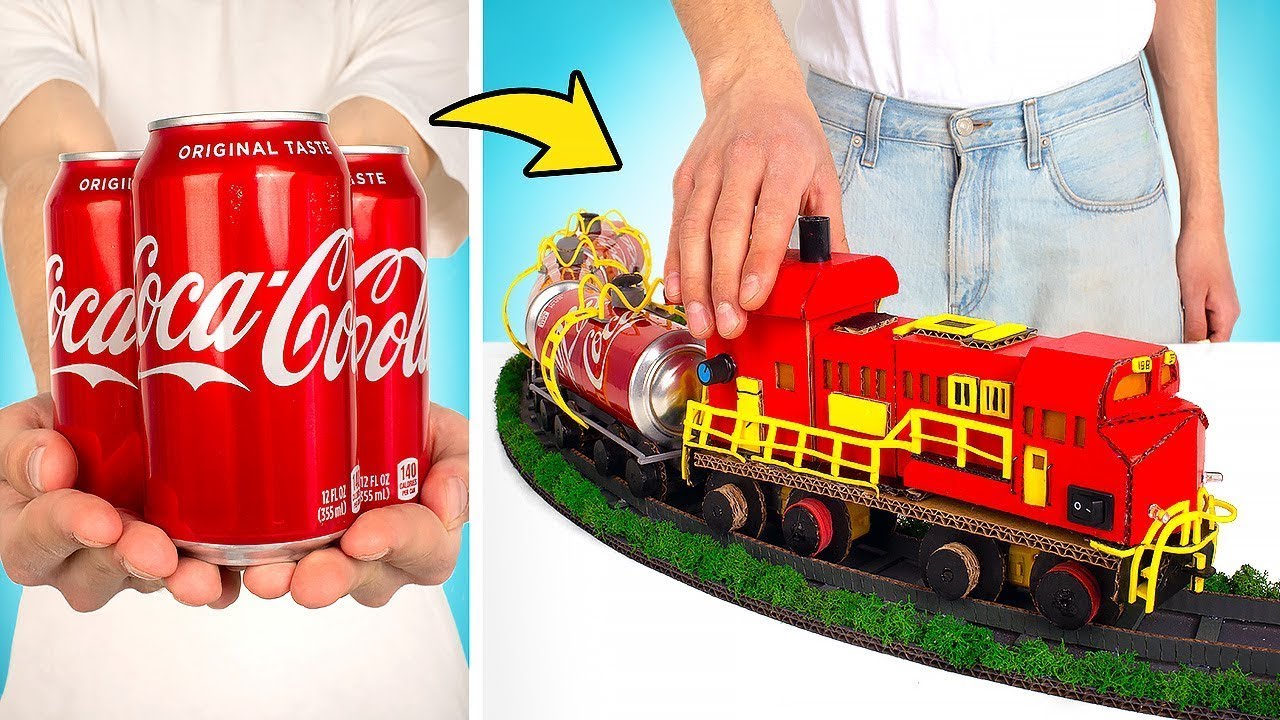 Comment Fabriquer Un Train-Citerne À Partir De Canettes De Coca Cola