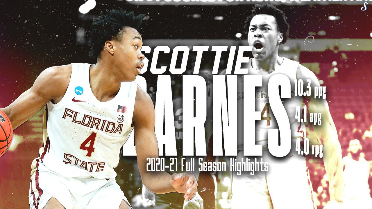 Scottie Barnes FSU Season Highlights | 10.3 PPG 4.1 APG 4.0 RPG, ACC Rookie Of The Year 