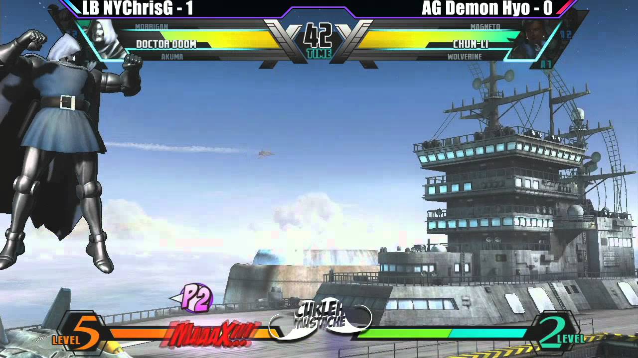 UMVC3 LB NYChrisG vs AG Demon Hyo - Curleh Mustache 2 Exhibition