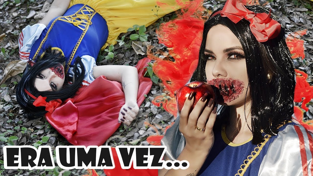 BRANCA DE NEVE ZUMBI MAQUIAGEM DE HALLOWEEN | Zombie Snow White Halloween Makeup #makeween
