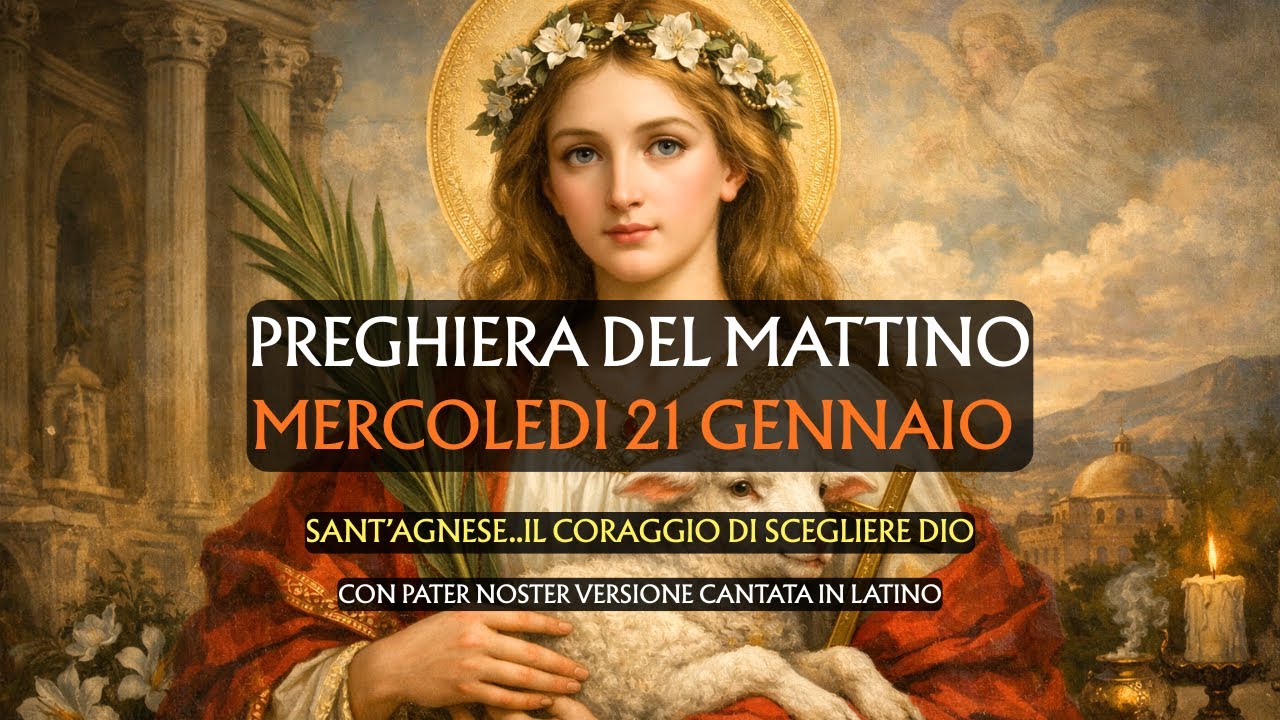 Preghiera del Mattino MERCOLEDI 21 GENNAIO | Sant'Agnese il coraggio di scegliere Dio