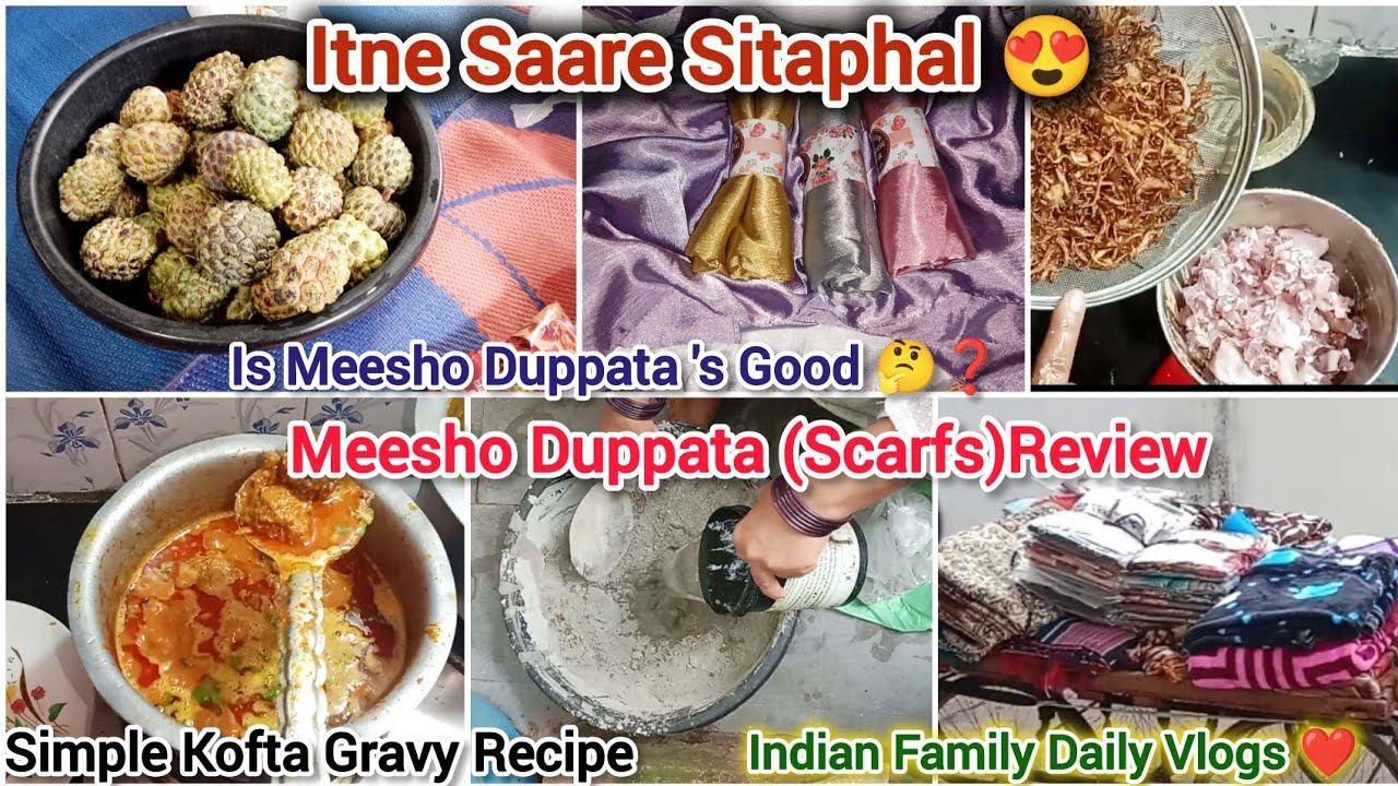 Itne Saare Sitaphal Ammi ne kahan Se Laaye🤔?||COOKING AND Vlogging||Tasty kofta Gravy Recipe 