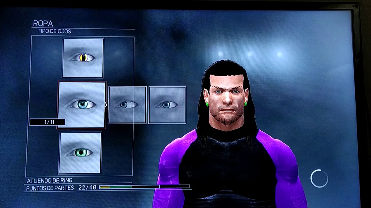 WWE2k17 ps3 Caw fórmula:Jeff hardy