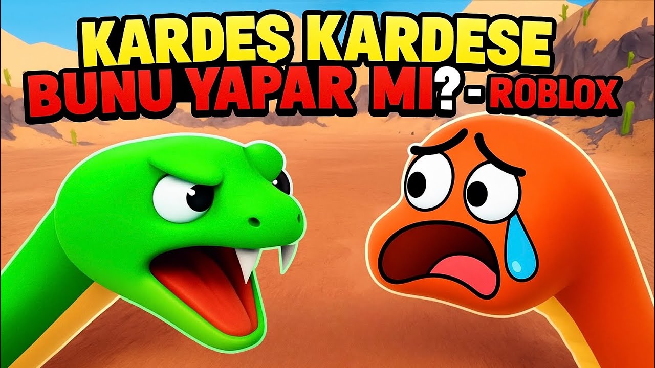 KARDEŞ KARDEŞE BUNU YAPAR MI? - ROBLOX Yılan Kapışması |  Snake Challenge #roblox