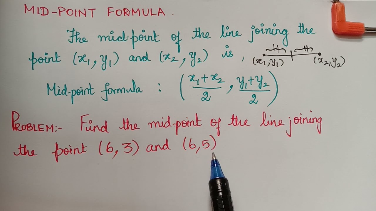 midpoint formula|| coordinate Geometry