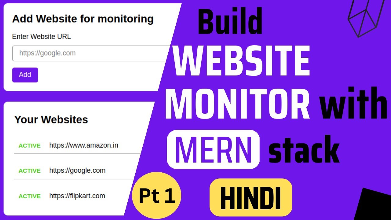 Build Website Monitor with MERN | Part 1