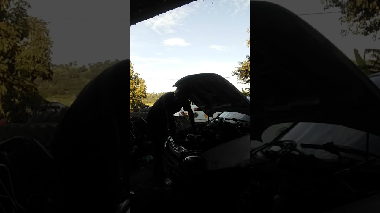 Desmontando o carro do cliente aqui as válvulas do moto do Corsa 