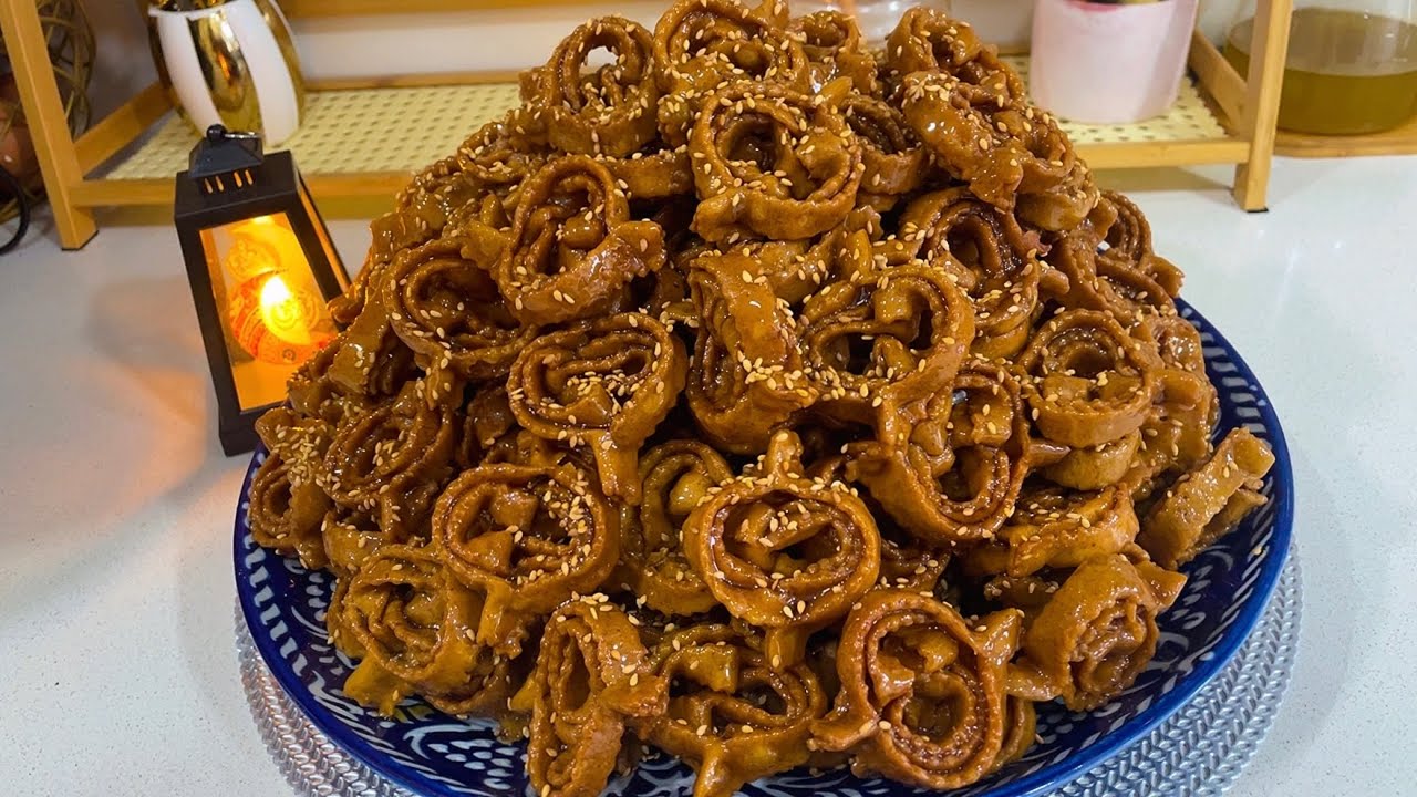 أسهل و أسرع شباكية الخلاط هشيشة وبلا تهراس 😍 مع طريقة التشباك السهلة شباكية رمضان المغربية