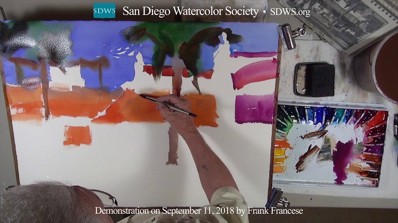 Watercolor Demonstration - Frank Francese, San Diego 2018 (3 of 6)