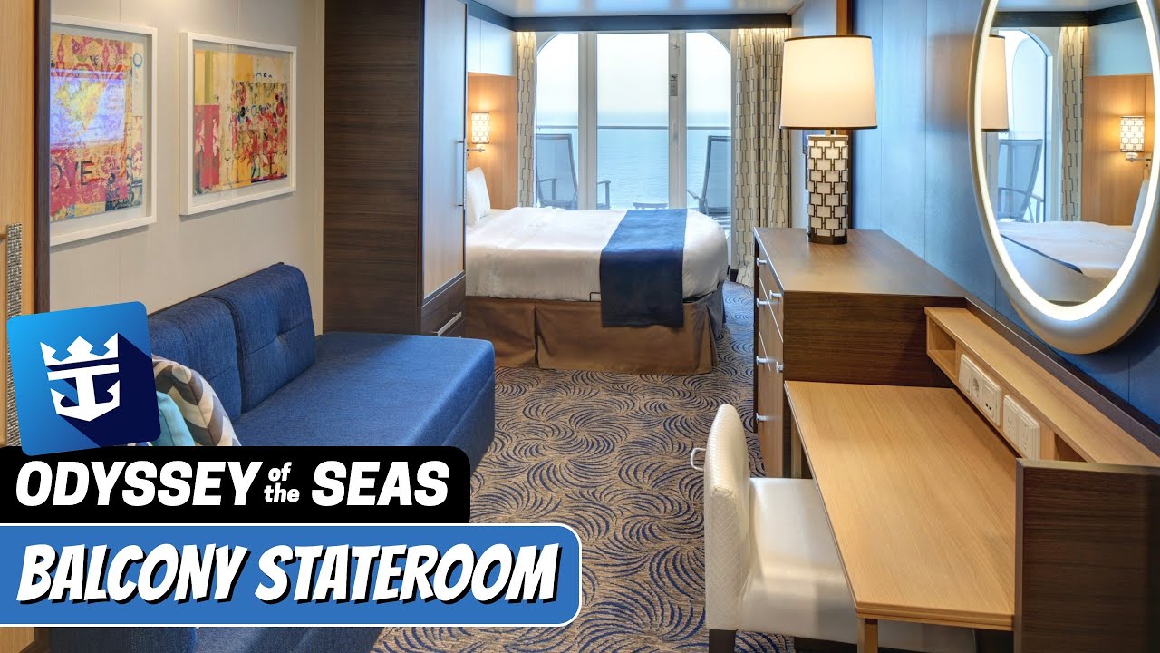 Odyssey of the Seas | Balcony Stateroom Full Walkthrough Tour & Review 4K