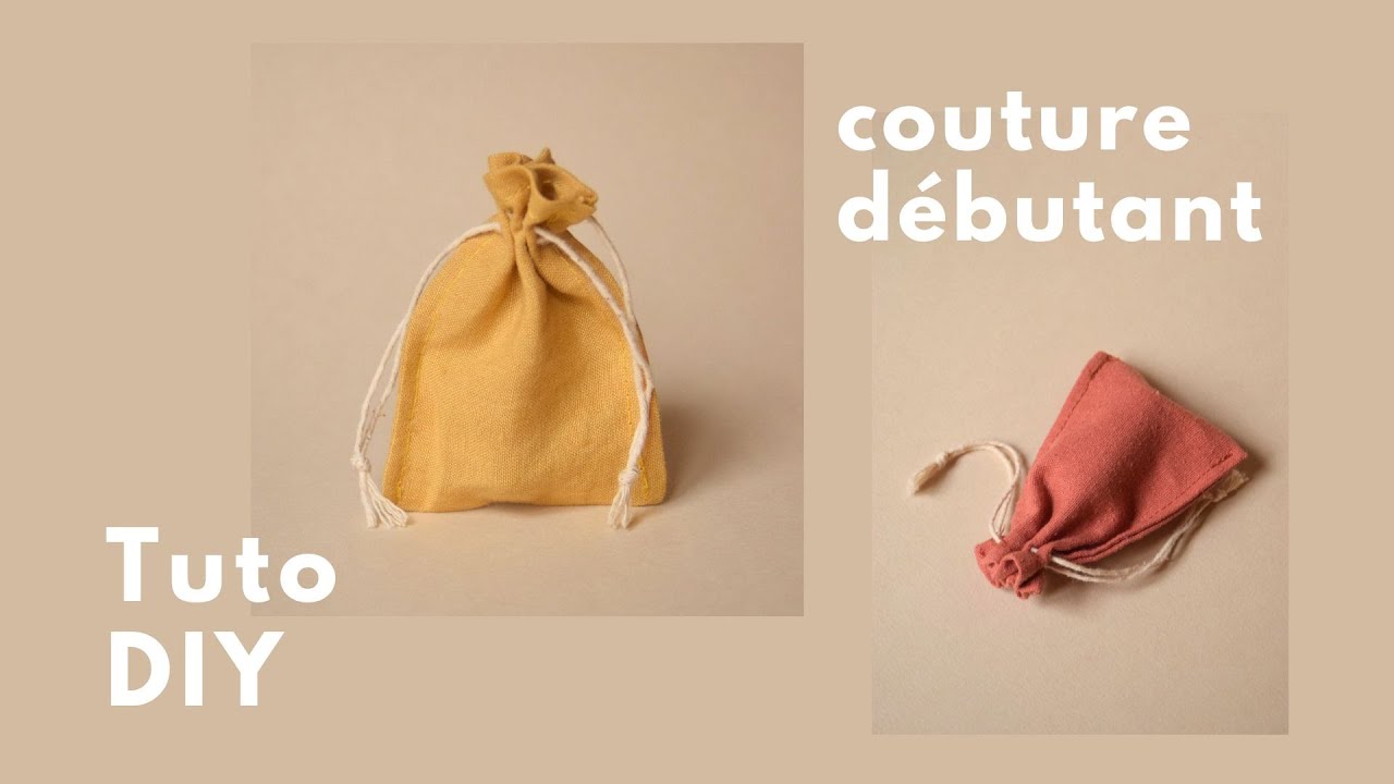 Couture débutant - Tuto mini pochon facile