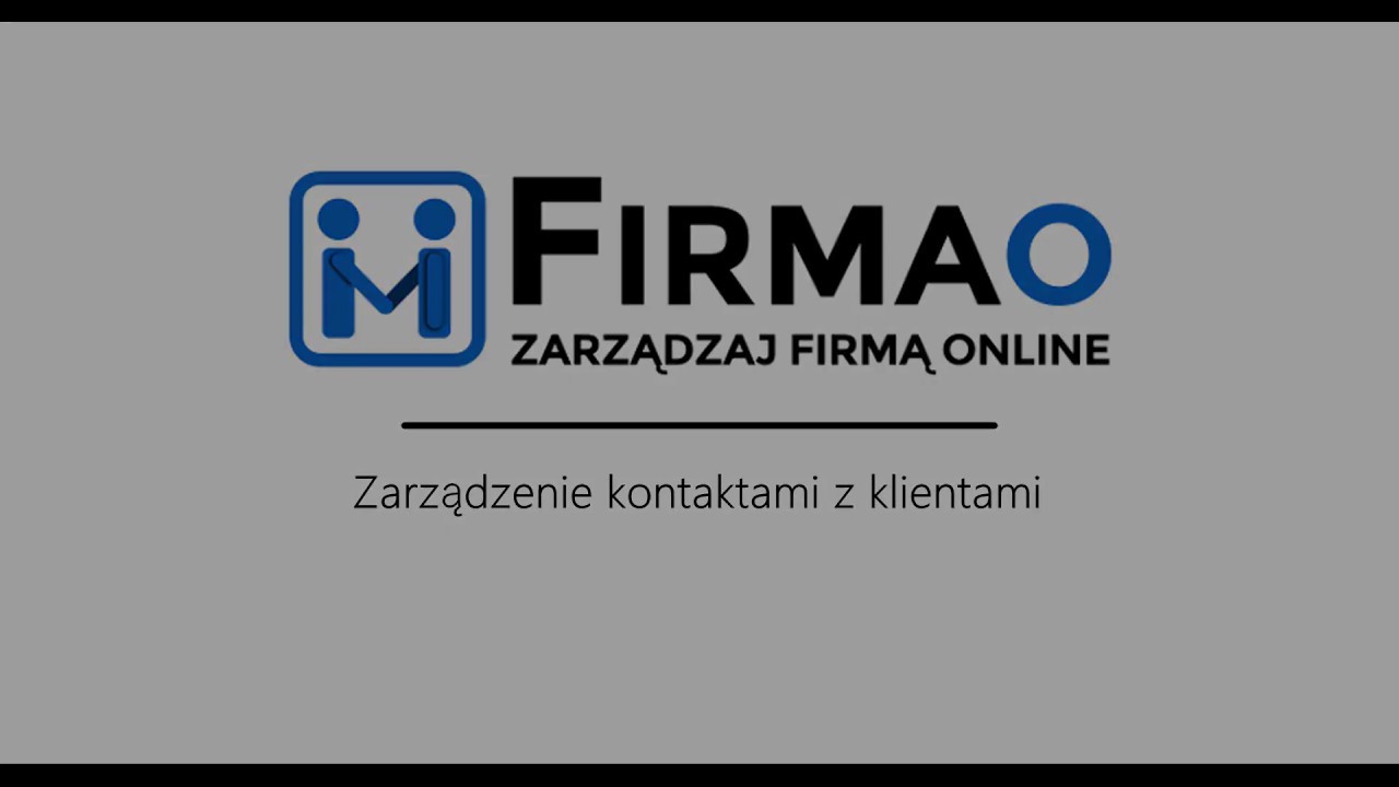 Firmao CRM- zarządzanie kontaktami z klientami