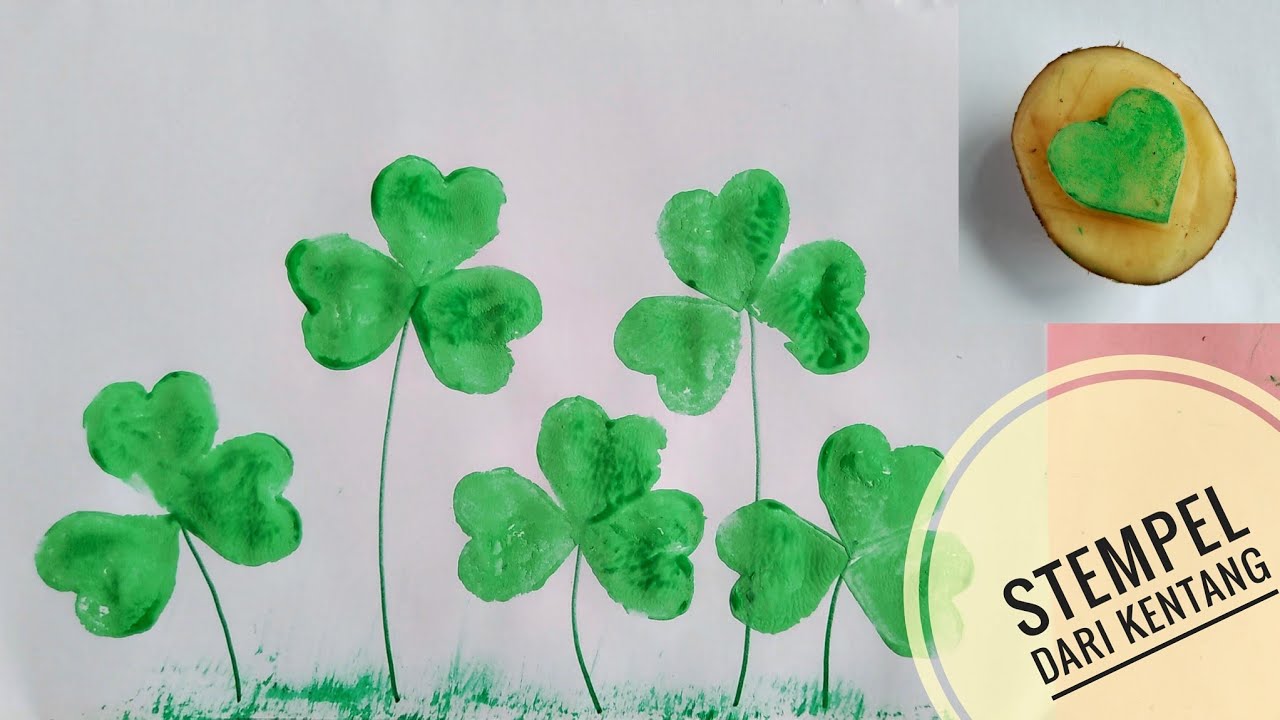 Cara Membuat Stempel Dari Kentang, wortel, daun pisang || Seni Rupa Kelas 4 SD Kurikulum Merdeka