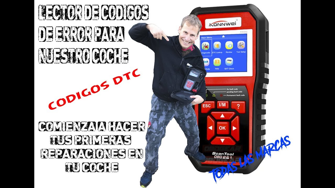 #DTC - Como leer los códigos de error de tu coche - #KONNWEI KW850 con conector #OBDII