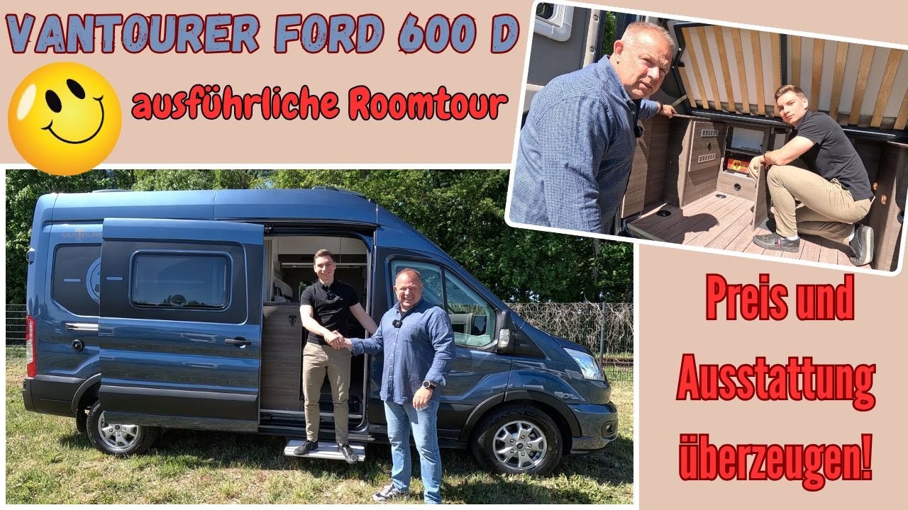 VANTOURER FORD 600 D🚐Raumwunder unter 6 Meter zum Superpreis*Kastenwagen*Van*Wohnmobil🤑Roomtour