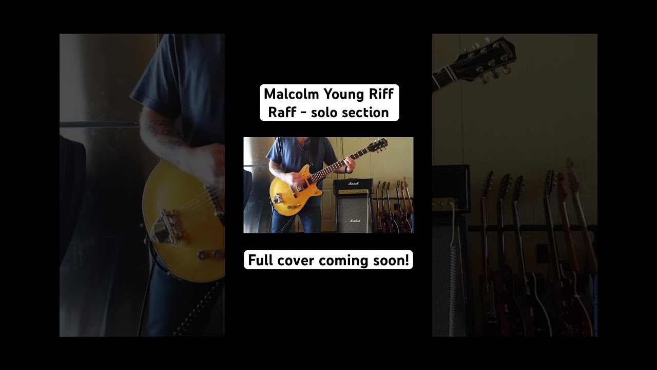Malcolm Young&rsquo;s rhythm part on Riff Raff&rsquo;s solo section! #acdc #guitar #guitarist #malcolmyoung