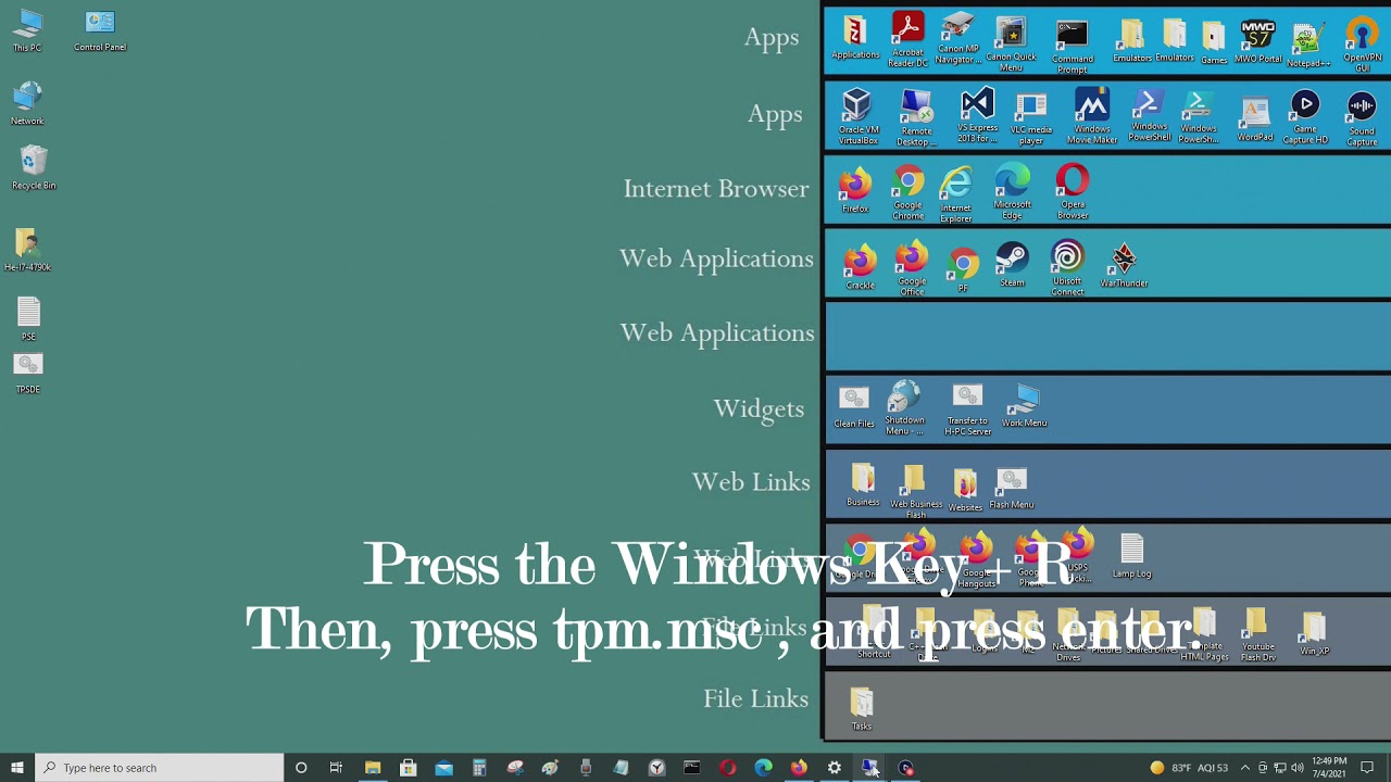 Enable TPM on a Dell Precision T3500/T5500 Computer
