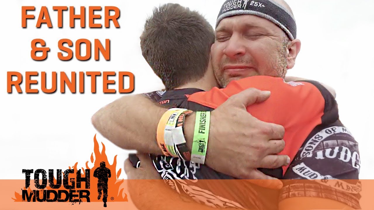 Emotional Father and Son Reunion at Tough Mudder Obstacle Course | Tough Mudder