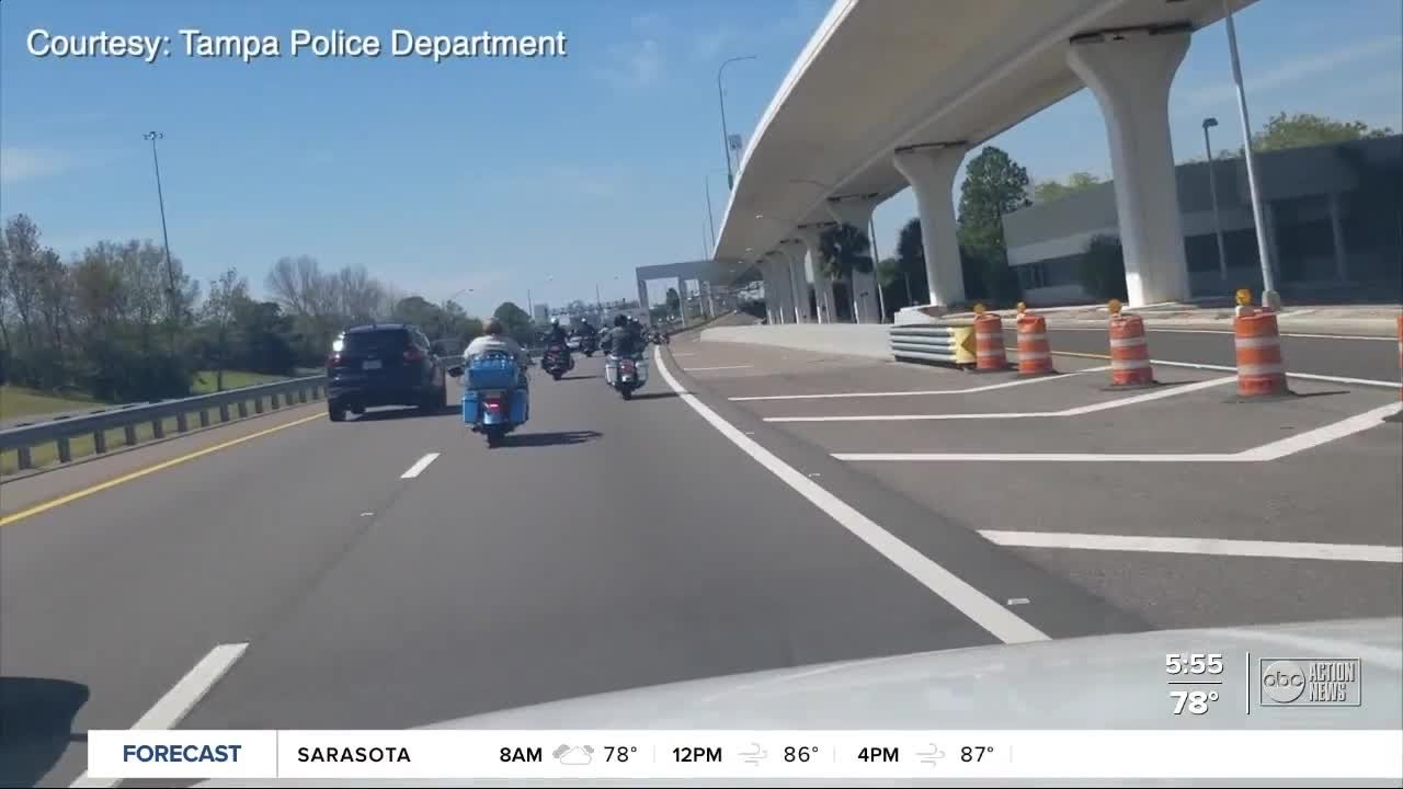Motorcycle riders get schooled by Tampa Police
