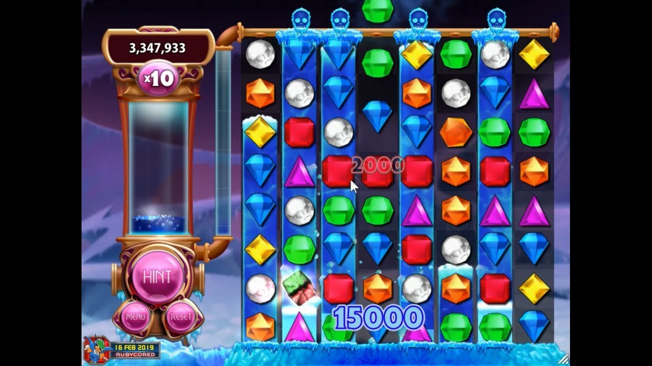 Bejeweled 3 v1.15 (2019, PC) - Ice Storm (Sudden Death fix)[1080p60]