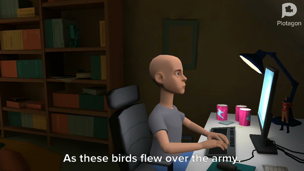 Classic Caillou reads a story about the Year of Elephant 