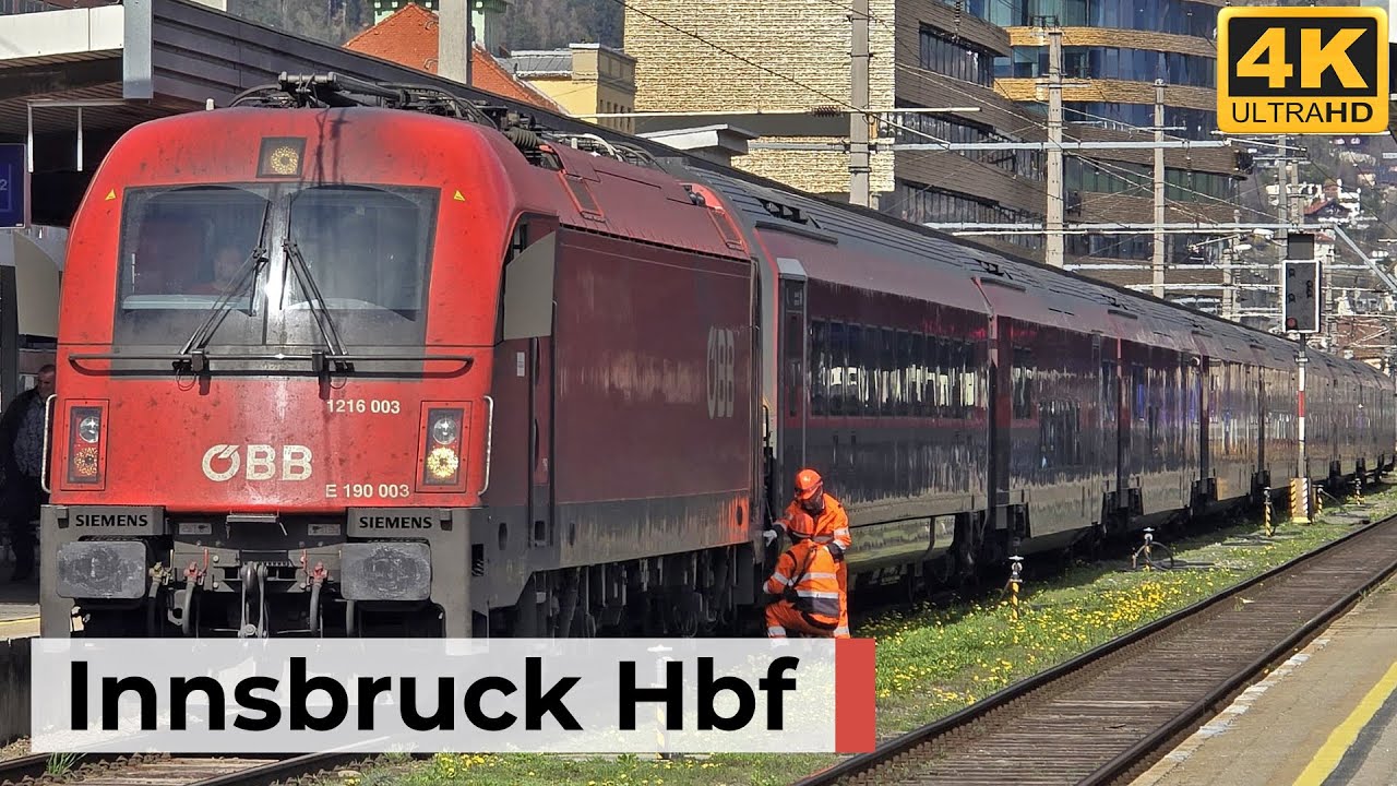 Innsbruck Hauptbahnhof - 30.03.2025: Fern-, Regional- und Güterverkehr in den Alpen