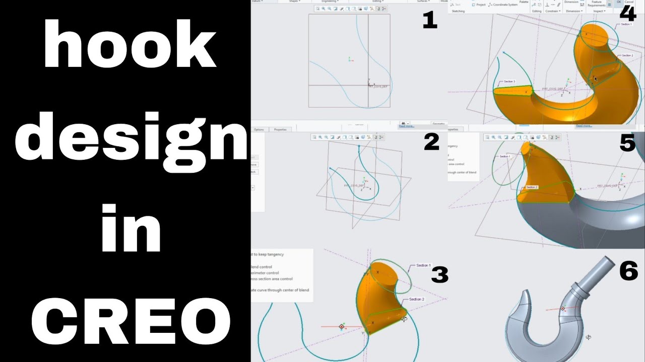 HooK design in CREO